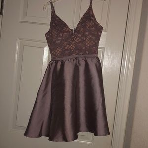 Honey and Rosie Lavender Lace Dress.